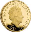 50 Pounds 2022, Sp# BGE25, United Kingdom (Great Britain), Elizabeth II, Britannia