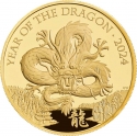 500 Pounds 2024, United Kingdom (Great Britain), Charles III, Chinese Zodiac, Year of the Dragon