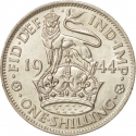 1 Shilling 1937-1946, KM# 853, United Kingdom (Great Britain), George VI