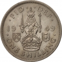 1 Shilling 1949-1951, KM# 877, United Kingdom (Great Britain), George VI