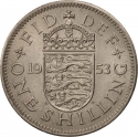 1 Shilling 1953, KM# 890, United Kingdom (Great Britain), Elizabeth II