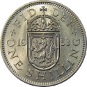 1 Shilling 1953, KM# 891, United Kingdom (Great Britain), Elizabeth II