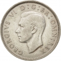 1 Florin 1937-1946, KM# 855, United Kingdom (Great Britain), George VI