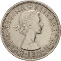 1 Florin 1954-1970, KM# 906, United Kingdom (Great Britain), Elizabeth II