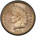 1 Cent 1860-1864, KM# 90, United States of America (USA)