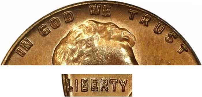 1 Cent 1943-1958, KM# A132, United States of America (USA), 1958: Doubled die obverse