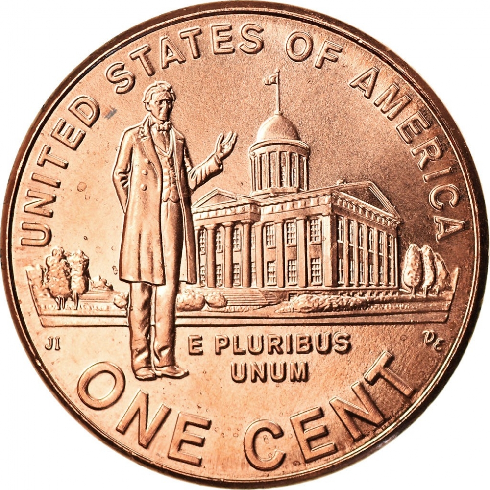 1 Cent Lincoln Memorial Cent (copper plated zinc) - United States –  Numista