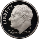 10 Cents 2019-2024, KM# 195b, United States of America (USA)