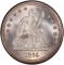 25 Cents 1856-1866, KM# A64.2, United States of America (USA)