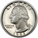 25 Cents 1992-1998, KM# 164b, United States of America (USA)