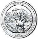 25 Cents 2012, KM# 523, United States of America (USA), America the Beautiful Quarters Program, Alaska, Denali National Park and Preserve