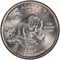 25 Cents 2008, KM# 424, United States of America (USA), 50 State Quarters Program, Alaska