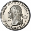 25 Cents 2005, KM# 370a, United States of America (USA), 50 State Quarters Program, California