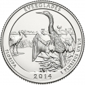 25 Cents 2014, KM# 570, United States of America (USA), America the Beautiful Quarters Program, Florida, Everglades National Park