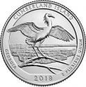 25 Cents 2018, KM# 672, United States of America (USA), America the Beautiful Quarters Program, Georgia, Cumberland Island National Seashore