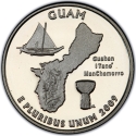 25 Cents 2009, KM# 447a, United States of America (USA), District of Columbia and US Territories Quarters Program, Guam