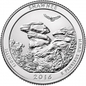 25 Cents 2016, KM# 635, United States of America (USA), America the Beautiful Quarters Program, Illinois, Shawnee National Forest
