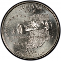 25 Cents 2002, KM# 334, United States of America (USA), 50 State Quarters Program, Indiana
