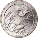 25 Cents 2020, KM# 723, United States of America (USA), America the Beautiful Quarters Program, Kansas, Tallgrass Prairie National Preserve