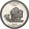 25 Cents 2005, KM# 373a, United States of America (USA), 50 State Quarters Program, Kansas