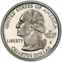 25 Cents 2002, KM# 335a, United States of America (USA), 50 State Quarters Program, Mississippi