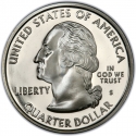 25 Cents 2007, KM# 396a, United States of America (USA), 50 State Quarters Program, Montana