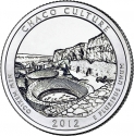 25 Cents 2012, KM# 520, United States of America (USA), America the Beautiful Quarters Program, New Mexico, Chaco Culture National Historical Park