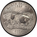 25 Cents 2006, KM# 385, United States of America (USA), 50 State Quarters Program, North Dakota
