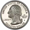 25 Cents 2008, KM# 421a, United States of America (USA), 50 State Quarters Program, Oklahoma