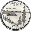 25 Cents 2005, KM# 372a, United States of America (USA), 50 State Quarters Program, Oregon