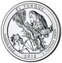 25 Cents 2012, KM# 519, United States of America (USA), America the Beautiful Quarters Program, Puerto Rico, El Yunque National Forest
