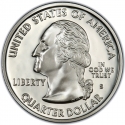 25 Cents 2006, KM# 386a, United States of America (USA), 50 State Quarters Program, South Dakota