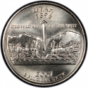 25 Cents 2007, KM# 400, United States of America (USA), 50 State Quarters Program, Utah