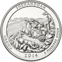 25 Cents 2014, KM# 567, United States of America (USA), America the Beautiful Quarters Program, Virginia, Shenandoah National Park