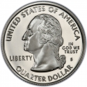 25 Cents 2007, KM# 397a, United States of America (USA), 50 State Quarters Program, Washington