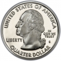 25 Cents 2005, KM# 374a, United States of America (USA), 50 State Quarters Program, West Virginia