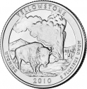 25 Cents 2010, KM# 470, United States of America (USA), America the Beautiful Quarters Program, Wyoming, Yellowstone National Park