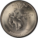 25 Cents 2007, KM# 399, United States of America (USA), 50 State Quarters Program, Wyoming