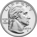 25 Cents 2024, United States of America (USA), American Women Quarters Program, Zitkala-Ša