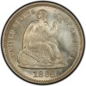 5 Cents 1860-1873, KM# 91, United States of America (USA)