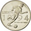 1/2 Dollar 1994, KM# 246, United States of America (USA), 1994 Football (Soccer) World Cup in the United States