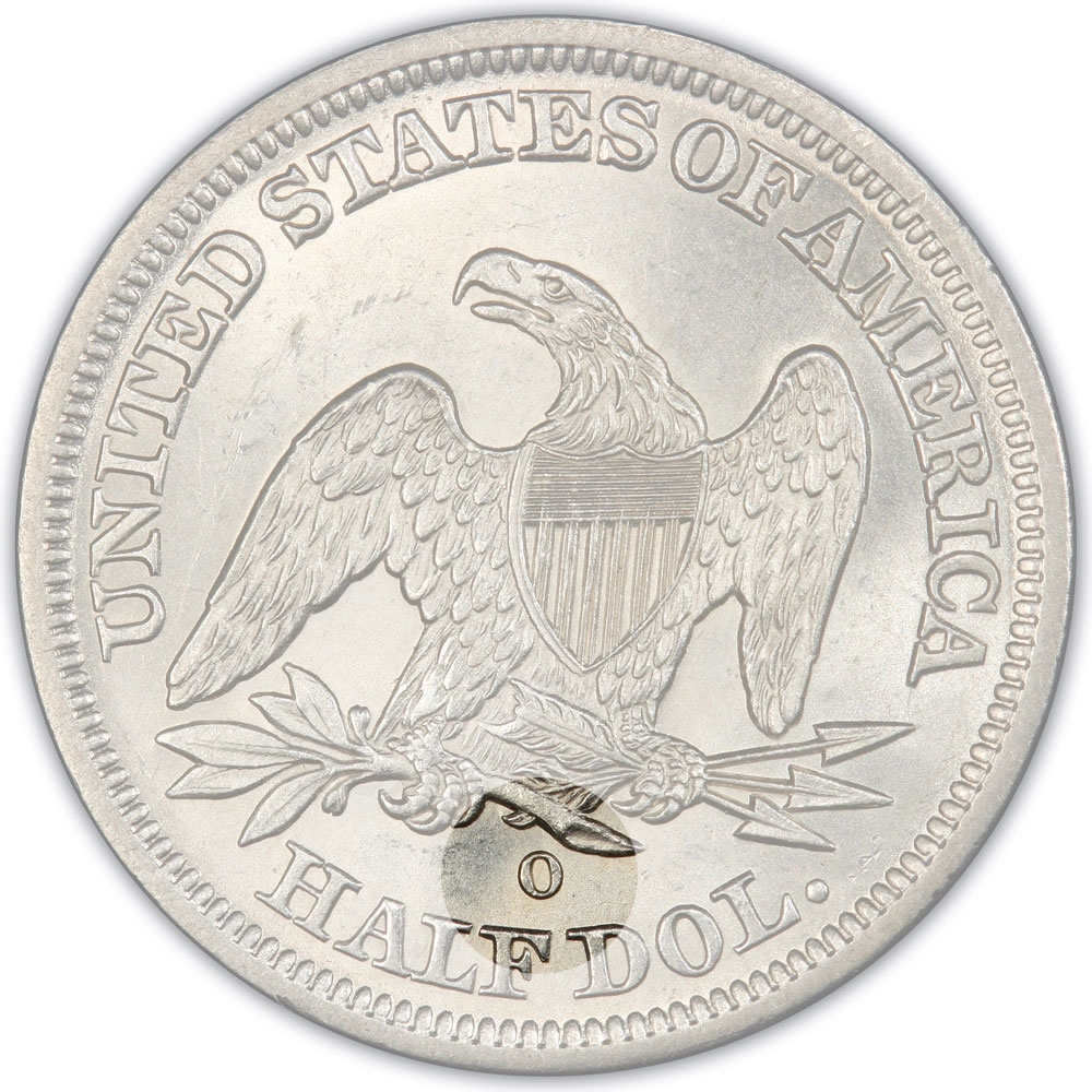 1/2 Dollar 1856-1866, KM# A68, United States of America (USA), San Francisco Mint