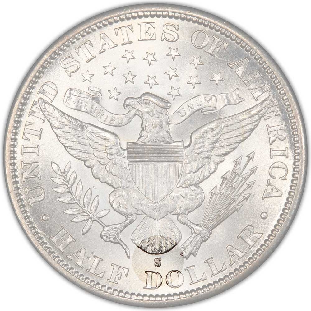 1/2 Dollar 1892-1915, KM# 116, United States of America (USA), San Francisco Mint