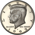 1/2 Dollar 1992-2018, KM# A202c, United States of America (USA)