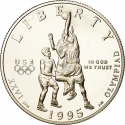 1/2 Dollar 1995, KM# 257, United States of America (USA), Atlanta 1996 Summer Olympics, Basketball