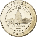 1/2 Dollar 2001, KM# 323, United States of America (USA), United States Capitol Visitor Center