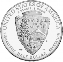 1/2 Dollar 2016, KM# 644, United States of America (USA), 100th Anniversary of the National Park Service