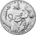 1/2 Dollar 2018, KM# 679, United States of America (USA), Breast Cancer Awareness