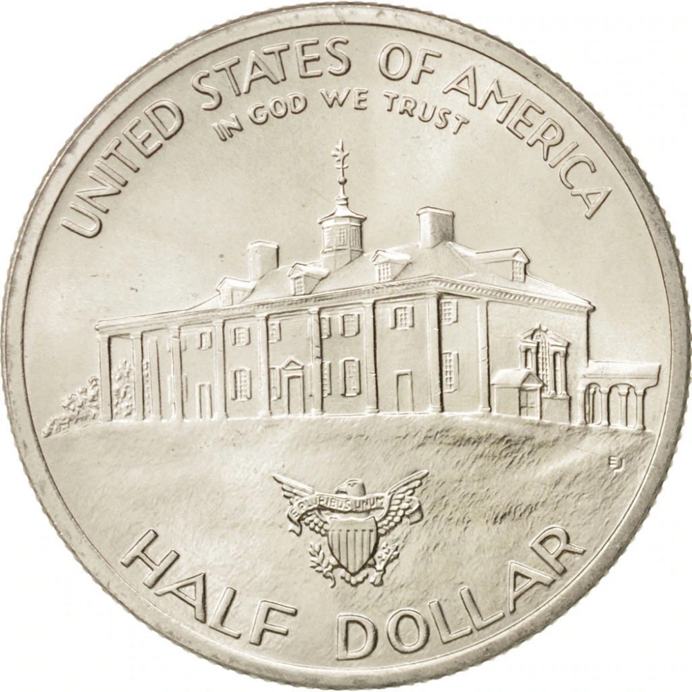 1/2 Dollar 1982, KM# 208, United States of America (USA), 250th Anniversary of Birth of George Washington