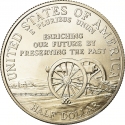 1/2 Dollar 1995, KM# 254, United States of America (USA), 100th Anniversary of the Beginning of the Protection of Civil War Battlefields, Drummer Boys